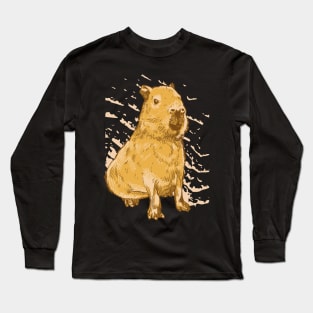 Capybara, Capybara Shirt, Capybara, Pig Water, Capybara T-Shirt, Capybara Love, Hydrochoerus Hydrochaeris, Guinea Pig Long Sleeve T-Shirt